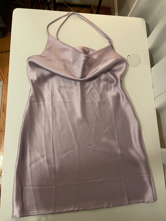 Forever 21 Dresses & Skirts - Forever 21 Lilac Satin Cowl Neck Slip Dress